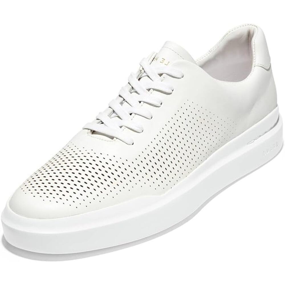 NWT Cole Haan Men's Grandpro Rally Laser Cut Sneaker, White-Size 8